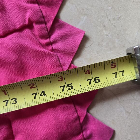 Vintage 1900s Quilt Pink White Hearts Prairie Point Binding Embroidered 90"x 76" - Picture 12 of 12